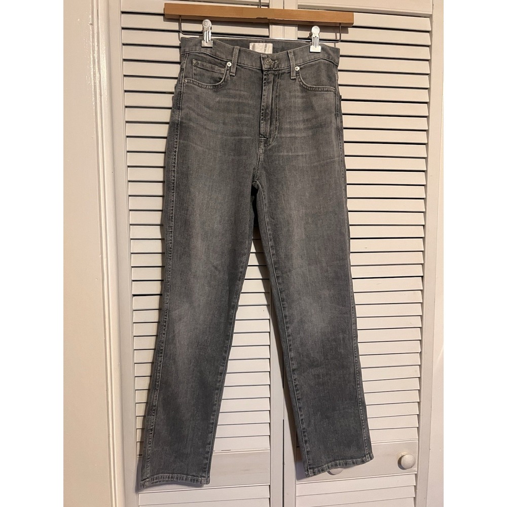 SEVEN 7 Women's Size 27 Waist Jeans High Waist Cropped Straight NEW $218 SEVEN7